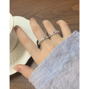 S925 sterling silver rings set with colorful zircons worn in elegant lifestyle scene