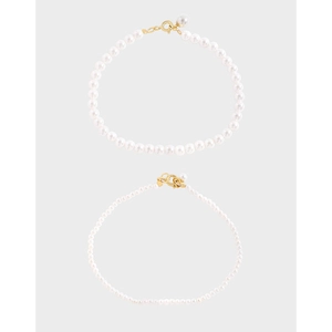 Minimalist Shell Artificial Pearl Bracelet With 925 Sterling Silver Clasp Elegant White Beaded Chain Jewelry For Women Daily Dating Accessories