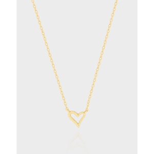 925 Sterlingsilber Herz Anhänger Halskette Minimalistisch Hohl Liebe Herz Schlüsselbein Kette Gold Silber Schmuck Für Damen