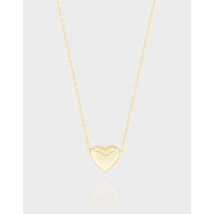 Collier Pendentif Cœur en Argent Sterling 925 pour Femme Minimaliste Plaqué Or 18K Argent Bijoux Chaîne Cœur Délicat