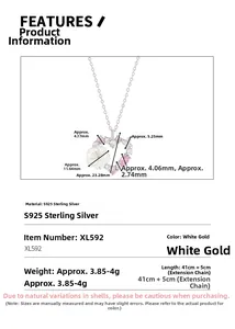 Spécifications de taille du collier cœur en argent 925 avec une pierre rose précieuse