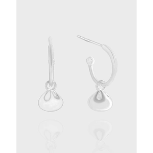 S925 Sterling Silver Lucky Bag Drop Earrings Minimalist High Polish Dangle Earrings For Women Chic Jewelry Elegant Accessories