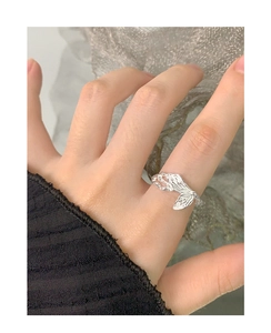 Detailed macro view of S925 sterling silver ring with wrinkled butterfly wing texture