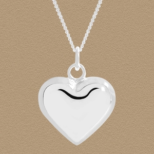 925 Sterling Silver Heart Pendant Necklace For Women Korean Light Luxury Design Mirror Polished Heart Sweater Chain Jewelry