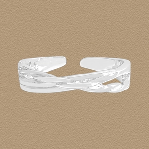 925 Sterling Silver Irregular Twisted Wrapping Open Adjustable Ring For Women Minimalist Geometric Lines Jewelry Gift