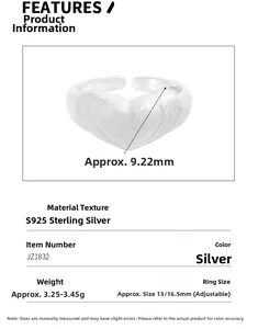 Dettagli dimensioni anello cuore in argento S925 e consistenza metallo spazzolato