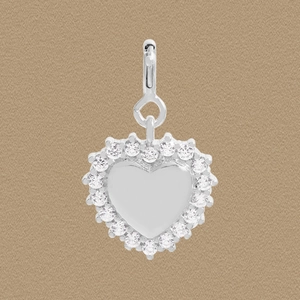 925 Sterling Silver Heart Pendant For Women Light Luxury Zirconia Inlaid Heart Shaped Jewelry Pendant Accessory No Chain