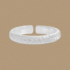 925 Sterling Silver Twist Woven Open Ring For Women Minimalist Retro Adjustable Finger Ring Fashion Jewelry Accessory