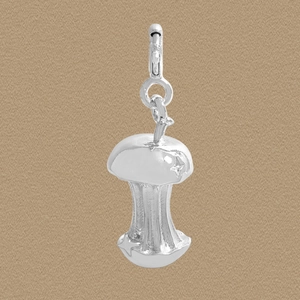 S925 Sterling Silver Apple Core Pendant For Women Minimalist DIY Fruit Shape Polished Charm Jewelry Accessories
