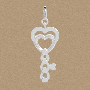 925 Sterling Silver Heart Key Pendant For Women Korean Ins Style Hollow Heart Shaped Silver Jewelry Pendant Accessories