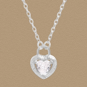 925 Sterling Silver Heart Lock Pendant Necklace For Women Zirconia Inlaid Heart Lock Choker Korean Ins Style Jewelry