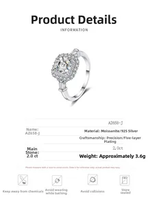 Macro view of 2ct princess cut moissanite set in 925 sterling silver plated band