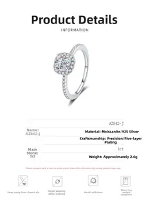 Detail of 1ct cushion cut moissanite ring with side stones on 925 silver band