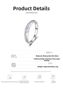 Macro detail of marquise cut moissanite ring with 925 silver band specifications