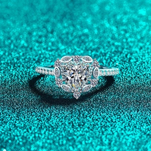 Luxus 925 Sterlingsilber Herzschliff Moissanit Ring Für Damen Zirkonia Halo Verlobung Hochzeit Band Schmuck Geschenk