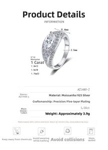Detailed specifications of S925 silver marquise moissanite ring with luxury design