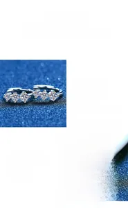 Macro detail of row-set Moissanite ring in S925 sterling silver with claw setting
