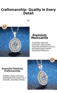 Détail macro d'un pendentif Moissanite 1 carat avec une texture argentée polie