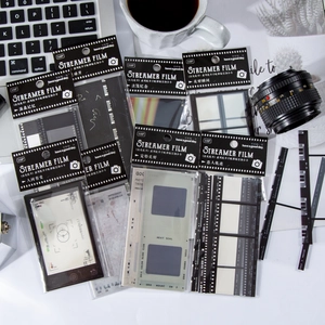 Vintage filmrolletje decoratieve stickers voor journaling en esthetisch scrapbooken