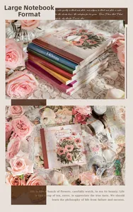 Λεπτομέρεια από vintage χαρτιά διακόσμησης Dream Garden με δαντέλα και λουλούδια 140x140mm