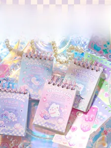 Close-up of Dream Journey series stickers with sparkling film and dreamy purple aesthetic