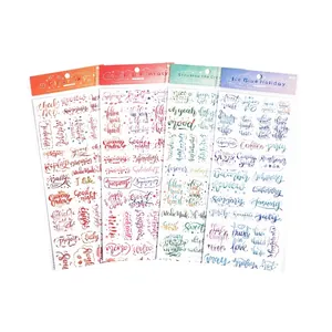 Set di 4 nastri washi colorati con temi Clear Sky, Romantic Fantasy e motivi natalizi