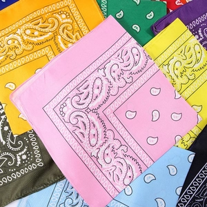 Polyester paisley bandana set with multi-color floral patterns for outdoor cycling