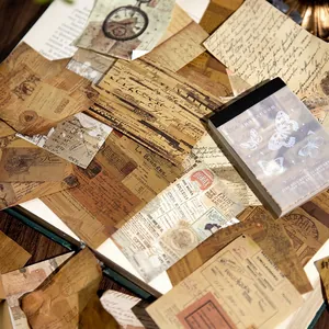 Vintage διακοσμητικό χαρτί scrapbooking με πεταλούδες και εφημερίδες για DIY ημερολόγια