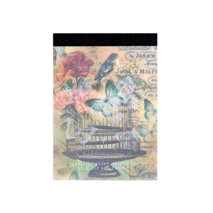 Ρετρό χαρτί υλικού Mottled Poetry για scrapbooking με σχέδια πεταλούδας και λουλουδιών