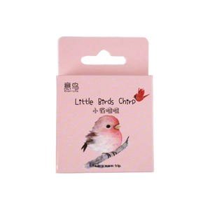 Etori Life bird themed decorative stickers 46pcs in pink box for journaling