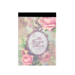 Carta decorativa vintage con rose rosa e 100 fogli per decorazione scrapbooking