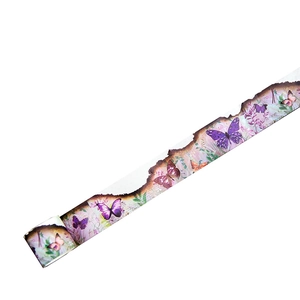 Nastro washi con farfalle vintage e bordi bruciati per decorazione di scrapbooking