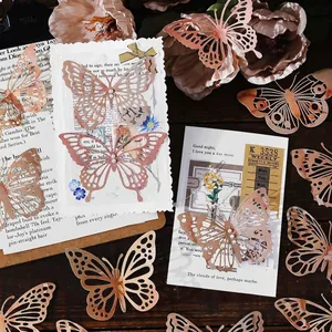 Vintage style lace hollow butterfly paper for DIY scrapbooking and journal decoration