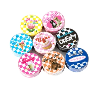 Cute INS style washi tape set with 8 rolls featuring cartoon dog and tulip designs