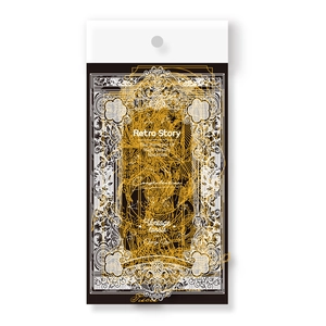 Vintage Baroque style constellation PET stickers set with gold foil accents for scrapbooking