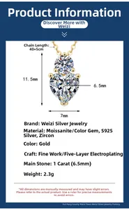 Specifiche dettagliate sulle dimensioni per collana con cuore in argento S925