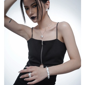 925 sterling silver jewelry set with irregular wrinkled texture on a female model