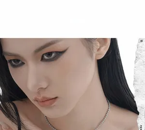 Close-up of minimalist S925 sterling silver tennis necklace with white zircon stones