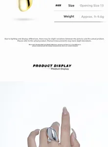Polished S925 sterling silver teardrop ring with an adjustable open size design
