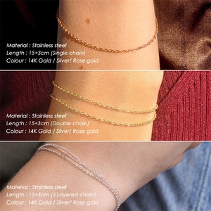 Detailed comparison of single, double and triple layer stainless steel bracelet options