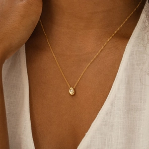 Minimalist Stainless Steel Waterdrop Pendant Necklace For Women Exquisite Zirconia Teardrop Gold Silver Plated Jewelry