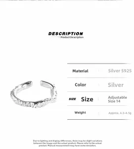 Macro detail of S925 sterling silver ring featuring irregular lava texture and open design