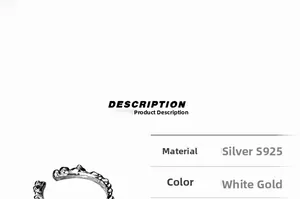 Makroaufnahme eines S925 Sterlingsilberrings mit einer einzigartigen Perlenstruktur