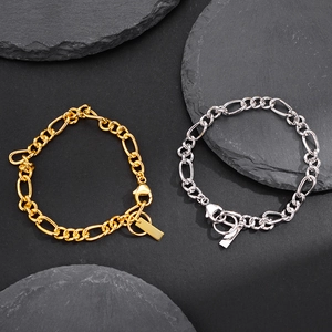 Bracelet Chaîne Figaro en Argent Sterling 925 Minimaliste pour Femme Style Coréen Bracelet à Maillons Lourds Bijou Cadeau