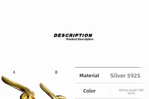 Detailed specs of asymmetric S925 sterling silver winding line earrings in gold and silver