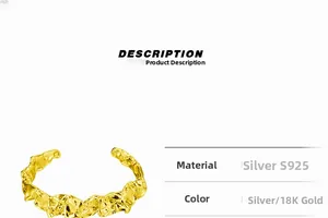 Dettaglio di anello in argento S925 con trama lavica irregolare in oro e argento