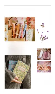 Vista macro di 100 fogli di carta botanica antica per decorazione di diari e agende