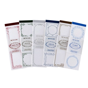 Serie Memory Freeze Frame con 6 blocs de notas decorativos vintage con relieve artístico