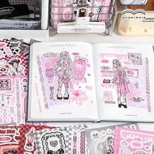 Japanse PaperMore stickerset voor scrapbooking decoratie met meisjesmotieven