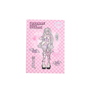 PaperMore elektrisch meisje thema stickerboek met 20 vellen voor journal decoratie
